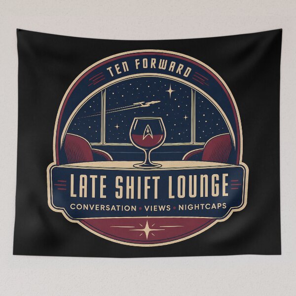 Item preview, Ten Forward Late Shift Lounge Badge designed and sold by agearb.