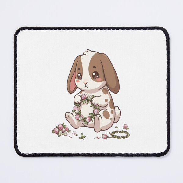 Item preview, Cute Bunny Making Flower Wreath designed and sold by Ella_Sketch.