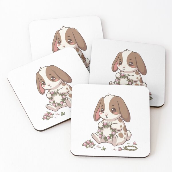 Item preview, Cute Bunny Making Flower Wreath designed and sold by Ella_Sketch.