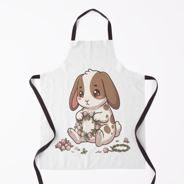 Item preview, Cute Bunny Making Flower Wreath designed and sold by Ella_Sketch.