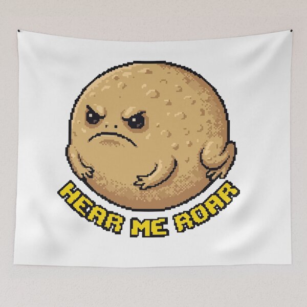 Item preview, Hear Me Roar Retro Pixel Art Desert Rain Frog designed and sold by Arc2020.