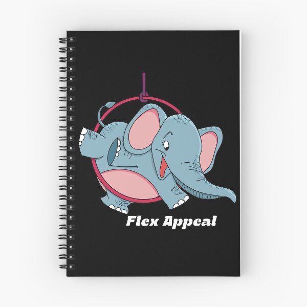 Item preview, Flex Appeal | Funny Flexible Elephant on Aerial Hoop  designed and sold by Becky-Poppins.
