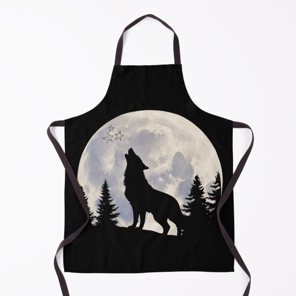 Item preview, Howling Wolf Under the Moon | Wild Nature Art designed and sold by CREATIVE HIVE.
