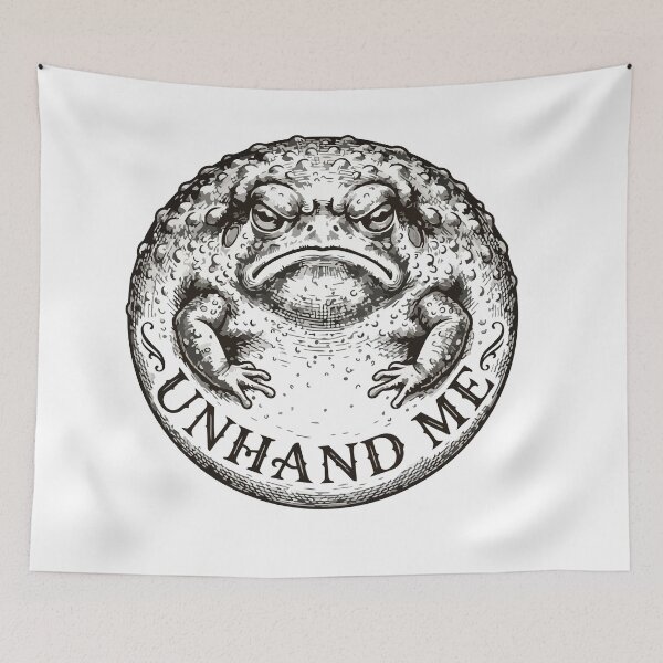 Item preview, Unhand Me Vintage Etching Desert Rain Frog designed and sold by Arc2020.