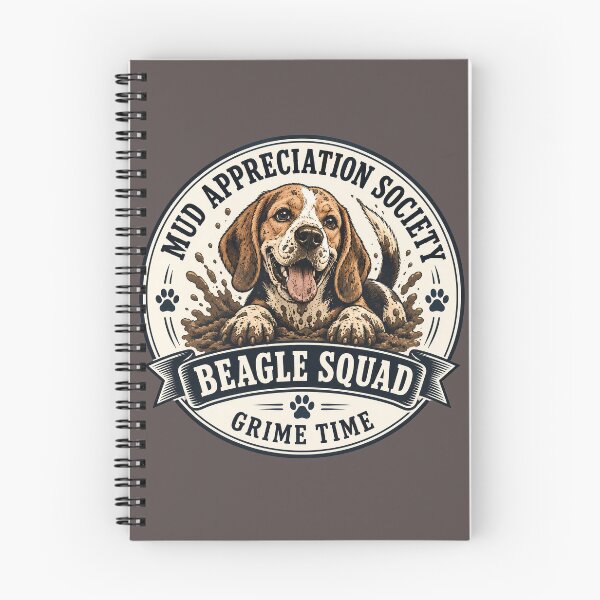 Item preview, Mud Appreciation Society - Beagle Squad - Grime Time/Funny Beagle Dog Badge Logo  designed and sold by Halejo68.