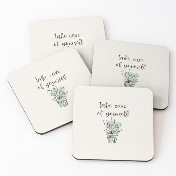 Item preview, Take Care of Yourself Botanical Line Art designed and sold by GemsAnatomy.