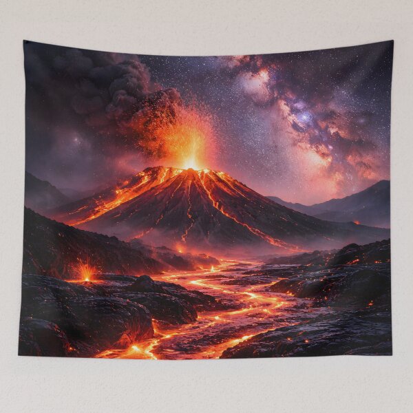 Item preview, Volcanic Eruption Beneath the Milky Way designed and sold by Yomere.