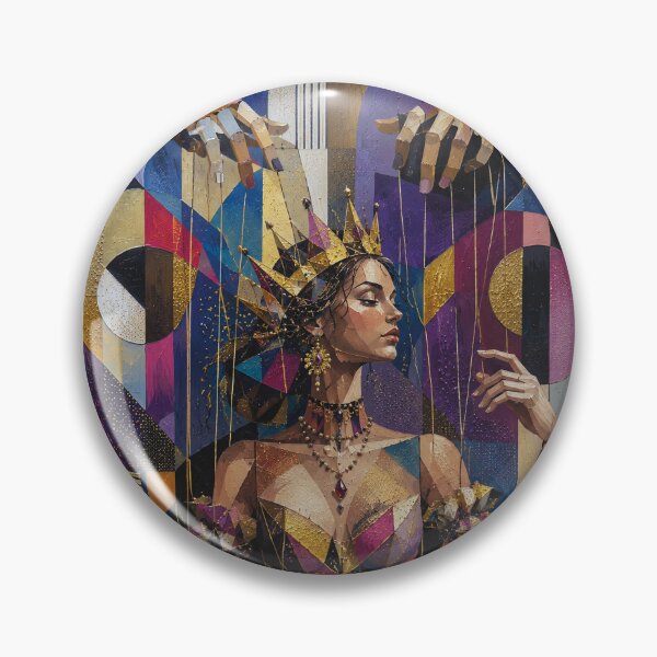Item preview, Marionette Queen, a puppet on a string painting. designed and sold by GalleryKauffeld.