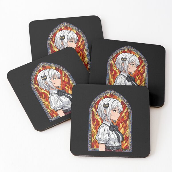 Item preview, Koneko Toujou High School DxD Flame Stained Glass Profile designed and sold by mildaclairmo.