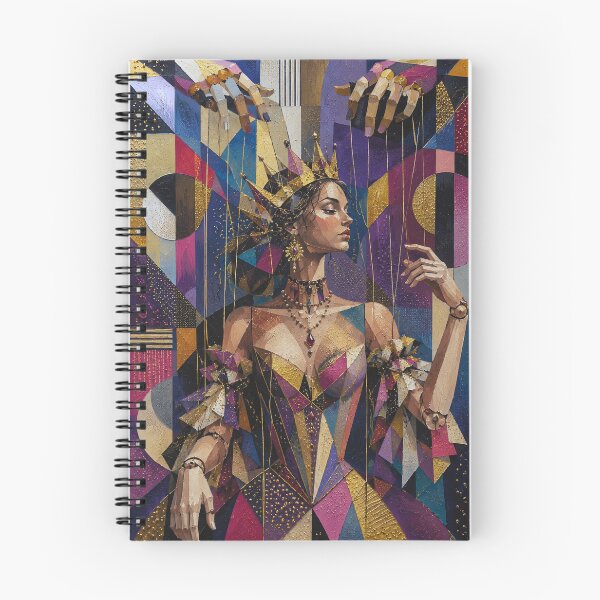 Item preview, Marionette Queen, a puppet on a string painting. designed and sold by GalleryKauffeld.