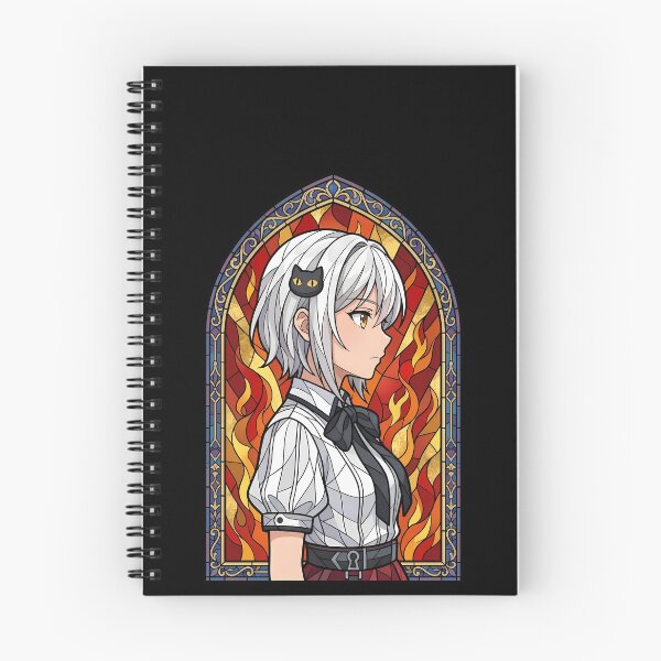 Item preview, Koneko Toujou High School DxD Flame Stained Glass Profile designed and sold by mildaclairmo.
