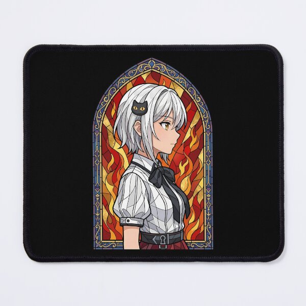 Item preview, Koneko Toujou High School DxD Flame Stained Glass Profile designed and sold by mildaclairmo.