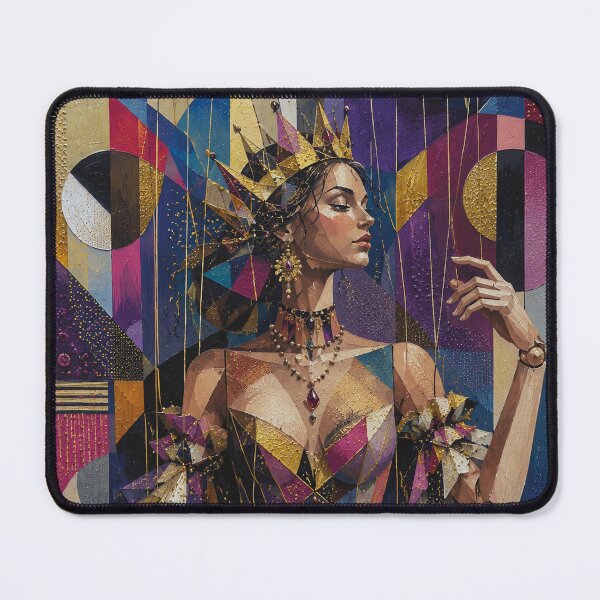 Item preview, Marionette Queen, a puppet on a string painting. designed and sold by GalleryKauffeld.