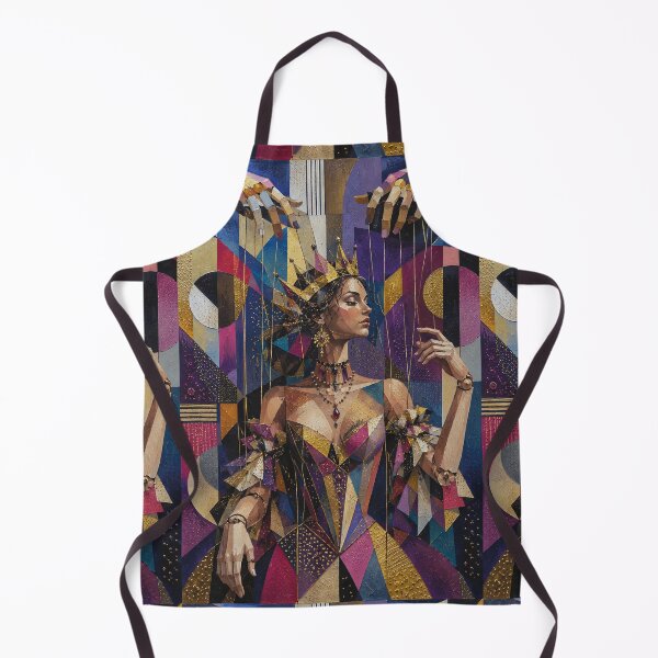 Item preview, Marionette Queen, a puppet on a string painting. designed and sold by GalleryKauffeld.