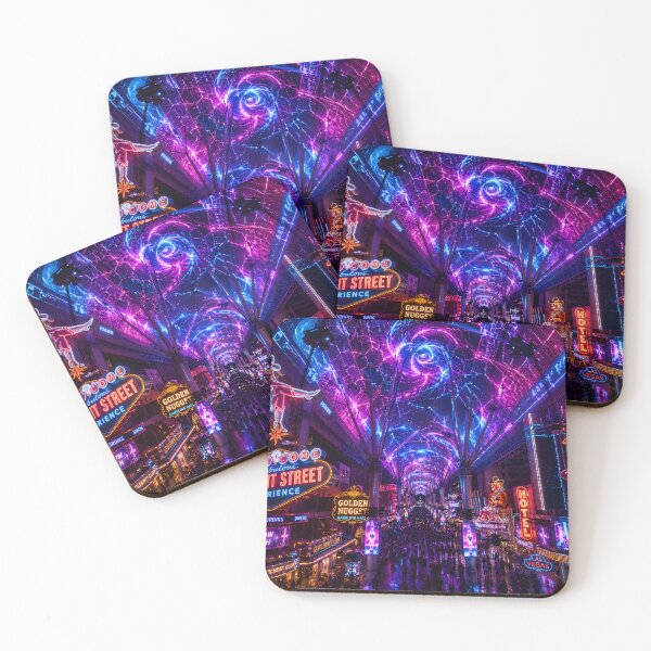 Item preview, Las Vegas 2150 Cyberpunk | Neon Atlas | Futuristic Neon Wall Art | Sci-Fi Cityscape designed and sold by NSAstore.