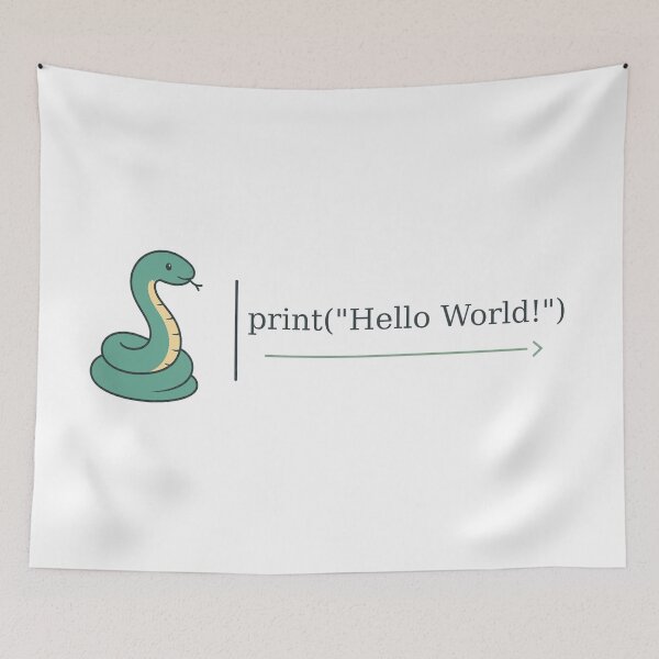 Item preview, Hello World! - Python designed and sold by Ctrl+Alt+Store.