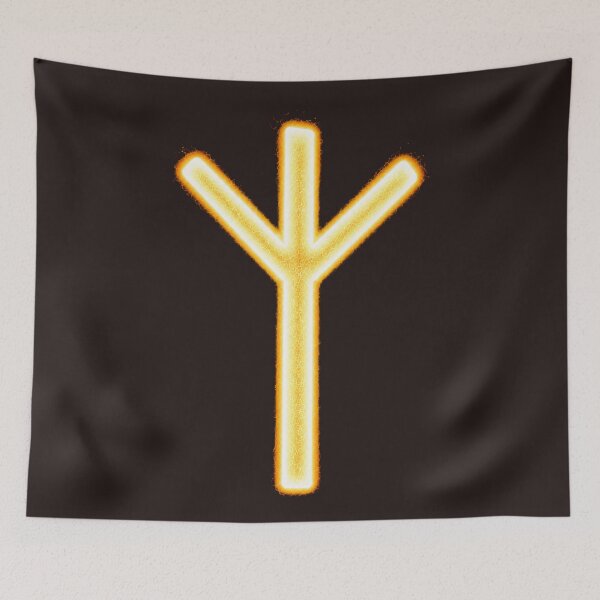 Item preview, Algiz Rune Meaning – Protection, Higher Guidance & Spiritual Awareness | Elder Futhark Design designed and sold by TheSymbolicBlend.