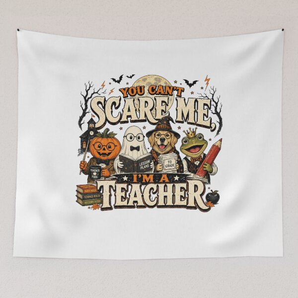 Item preview, You Can't Scare Me I'm a Teacher Halloween Funny Teacher designed and sold by Spyshirt.