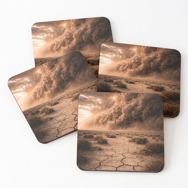 Item preview, Massive Dust Storm Over Cracked Desert designed and sold by Yomere.