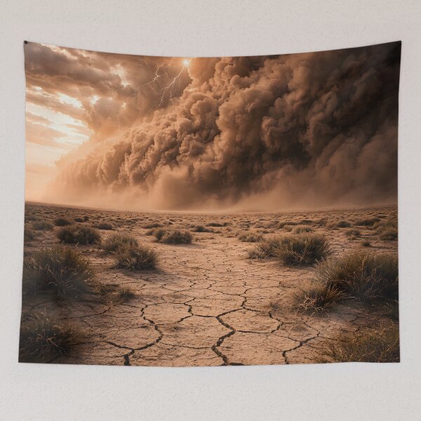 Item preview, Massive Dust Storm Over Cracked Desert designed and sold by Yomere.