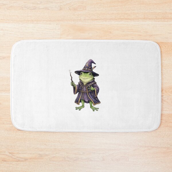 Item preview,  Halloween Frog Wizard in Purple Hat and Wand Cute Magic Fantasy designed and sold by SOUFIANE1991.