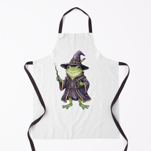 Item preview, Halloween Frog Wizard in Purple Hat and Wand Cute Magic Fantasy designed and sold by SOUFIANE1991.