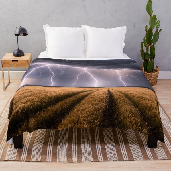 Item preview, Lightning Storm Over Golden Wheat Field designed and sold by Yomere.