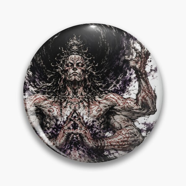 Item preview, Four Armed Demon King Japanese Ritual Ink Art designed and sold by MouradStudio.