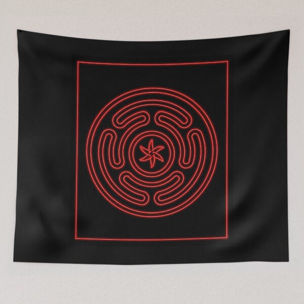 Item preview, Hekate Wheel – Black and Red Sacred Goddess Symbol designed and sold by Witch Joseph.