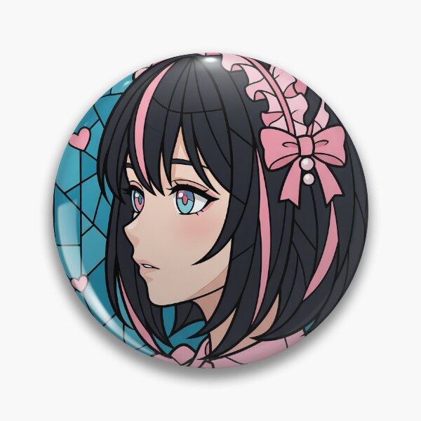 Item preview, Eishin Flash Uma Musume Sweet Pink Stained Glass Portrait designed and sold by mildaclairmo.