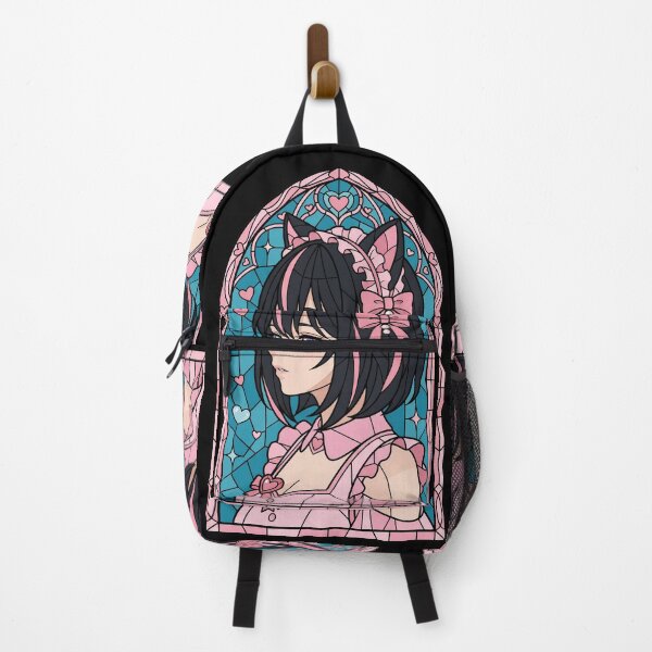 Item preview, Eishin Flash Uma Musume Sweet Pink Stained Glass Portrait designed and sold by mildaclairmo.
