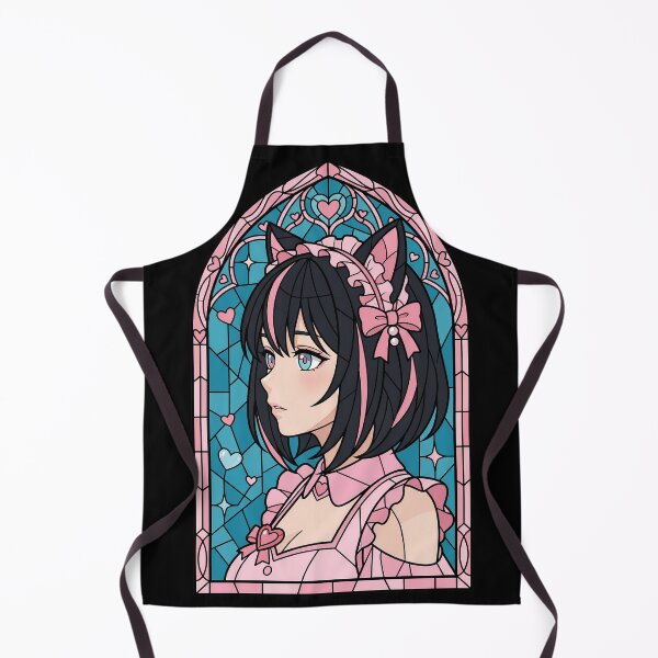 Item preview, Eishin Flash Uma Musume Sweet Pink Stained Glass Portrait designed and sold by mildaclairmo.