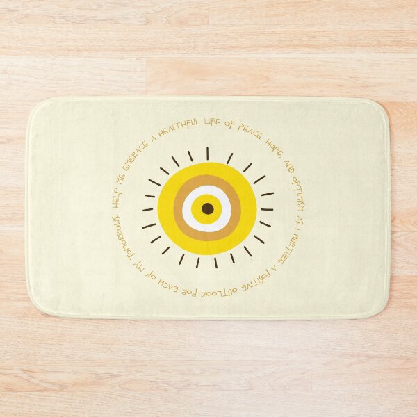 Item preview, Evil Eye Mantra for Health and Hope - Yellow Eye designed and sold by TheThankfulTyne.
