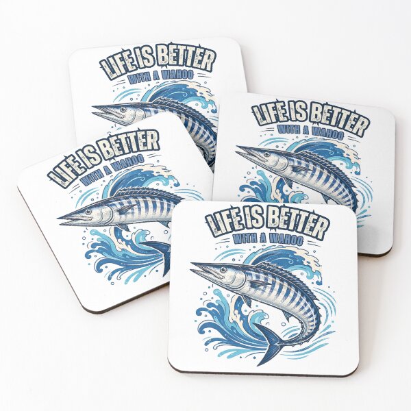 Item preview, Life Is Better with A Wahoo T-Shirt, Funny Saltwater Fishing Gift, Wahoo Fish Angler Graphic Tee, Offshore Fishing Shirt designed and sold by OUICHA.