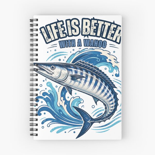 Item preview, Life Is Better with A Wahoo T-Shirt, Funny Saltwater Fishing Gift, Wahoo Fish Angler Graphic Tee, Offshore Fishing Shirt designed and sold by OUICHA.