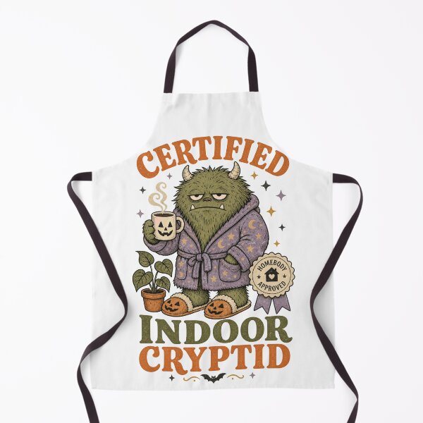 Item preview, Certified Indoor Cryptid – Funny Homebody Halloween Monster designed and sold by TVPS17.