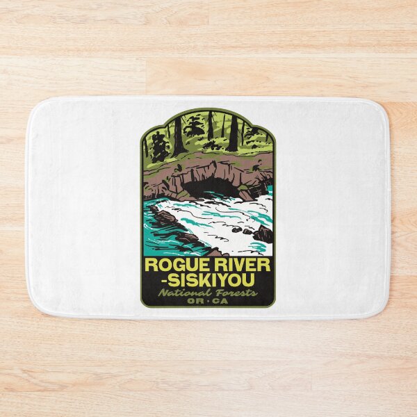 Item preview, Natural Bridge Rogue River Siskiyou Forest Retro Poster designed and sold by HalpinDesign.