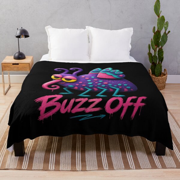 Item preview, Buzz Off - Moody Psychedelic Bug Streetwear Design designed and sold by PatykArt.