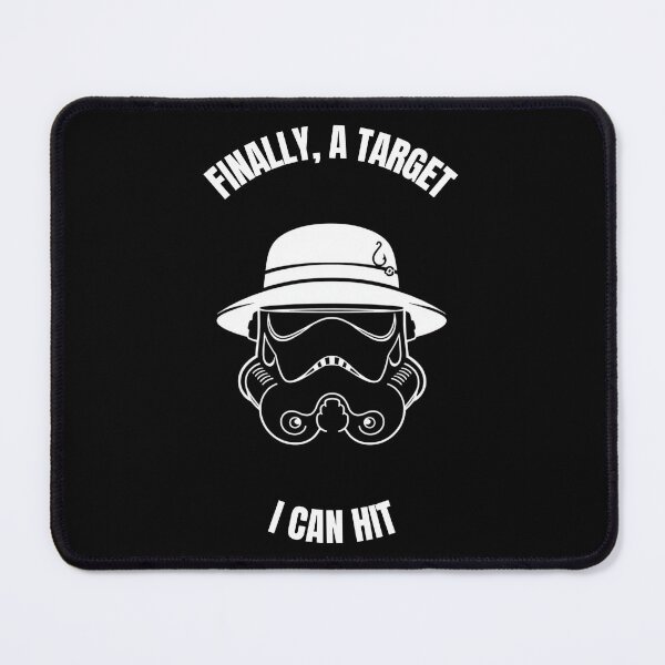 Item preview, Finally A Target I Can Hit - Funny Space Soldier Fishing designed and sold by GeekAnglerStore.