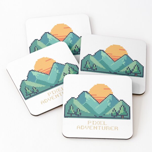 Item preview, Pixel Art Mountain Sunset Aesthetic designed and sold by Hilmanku.