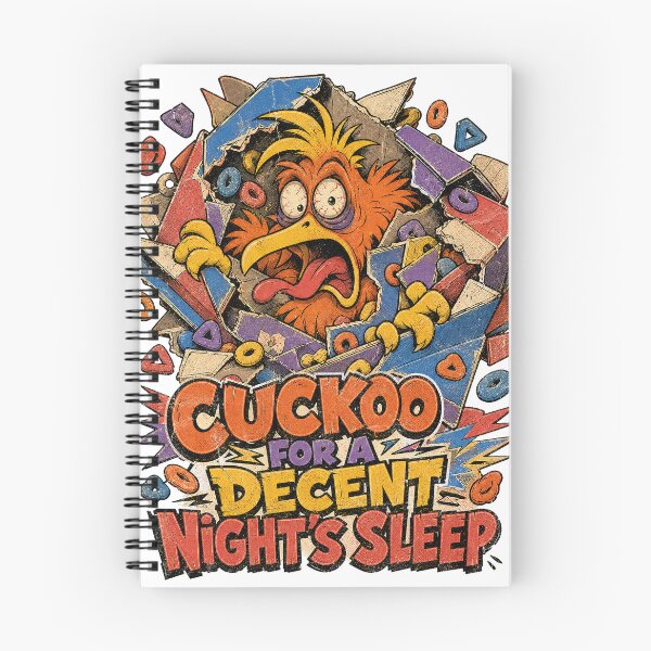 Item preview, Cuckoo for a Decent Night's Sleep designed and sold by CerealBoxInk.