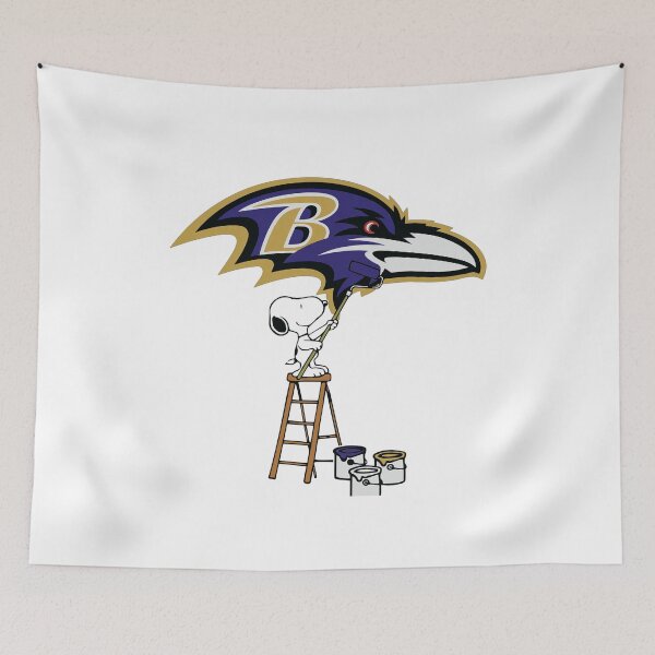 Item preview, Beagle Painting Baltimore Football Logo designed and sold by OddPalsArt.