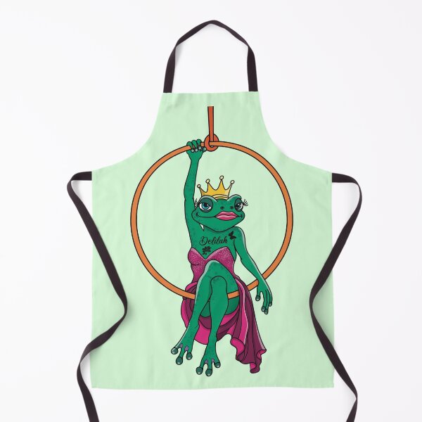 Item preview, Delilah the Glam Frog | Glamorous Aerial Hoop Frog Queen Design designed and sold by Becky-Poppins.