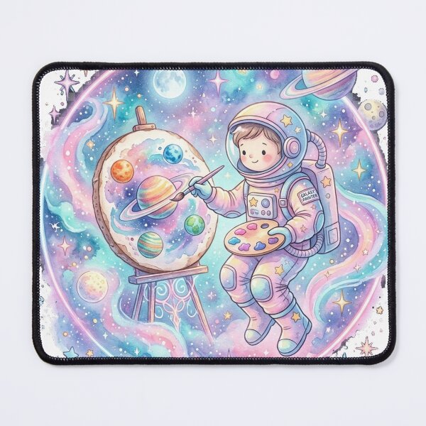 Item preview, Kawaii Astronaut Galaxy Painter | Cute Space Artist Pastel Watercolor designed and sold by RoyArt0.
