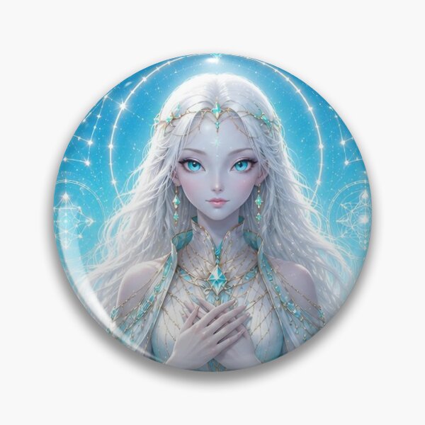 Item preview, Mintakan Starseed – Crystal Ocean Fantasy Art | Celestial Spiritual Wall Art | Alcyone Blue designed and sold by Alcyone-Blue.