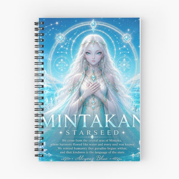 Item preview, Mintakan Starseed – Crystal Ocean Fantasy Art | Celestial Spiritual Wall Art | Alcyone Blue designed and sold by Alcyone-Blue.