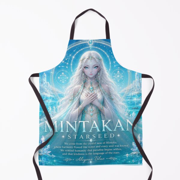 Item preview, Mintakan Starseed – Crystal Ocean Fantasy Art | Celestial Spiritual Wall Art | Alcyone Blue designed and sold by Alcyone-Blue.