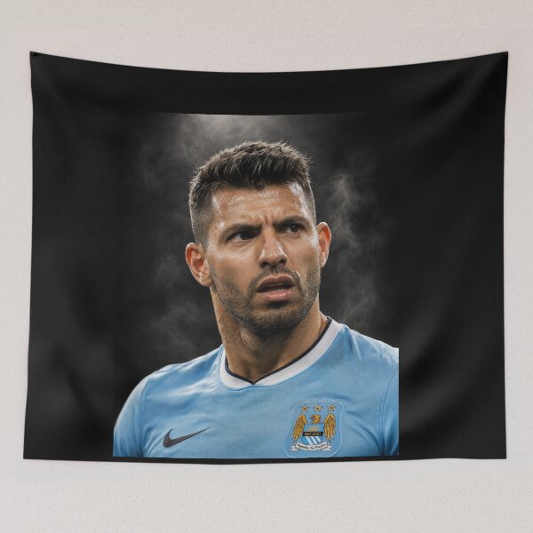 Item preview, Sergio Aguero inspired art designed and sold by ARbyCharlie.