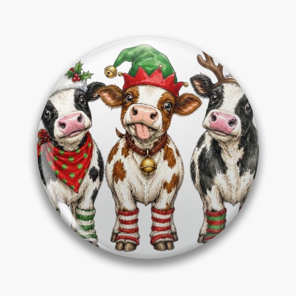 Item preview, Funny Christmas Cows designed and sold by Blush Meadow Trading Co.