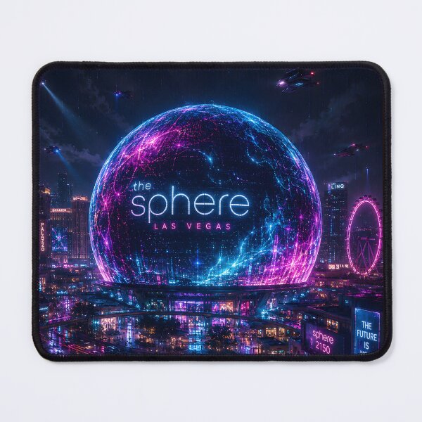 Item preview, Las Vegas 2150 Cyberpunk | Neon Atlas | Futuristic Neon Wall Art | Sci-Fi Cityscape designed and sold by NSAstore.